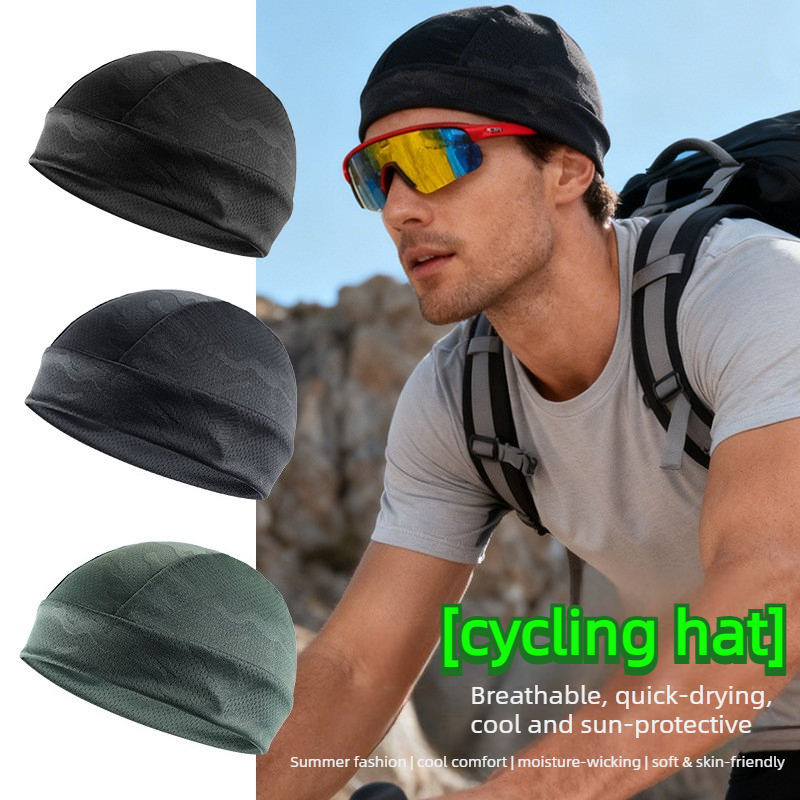 Summer Ice Silk Skull Cap, Thi - Skull Cap Helmet Liner ulasan dan harga