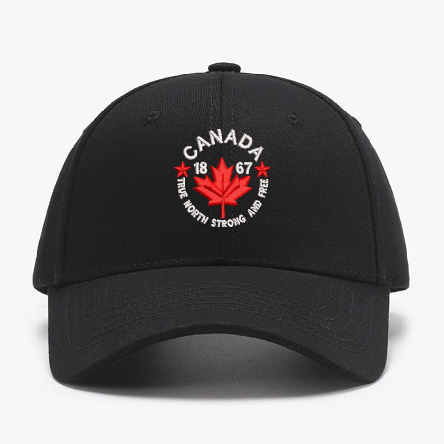 Embroidered Canada True North  - Baseball Cap Structured ulasan dan harga