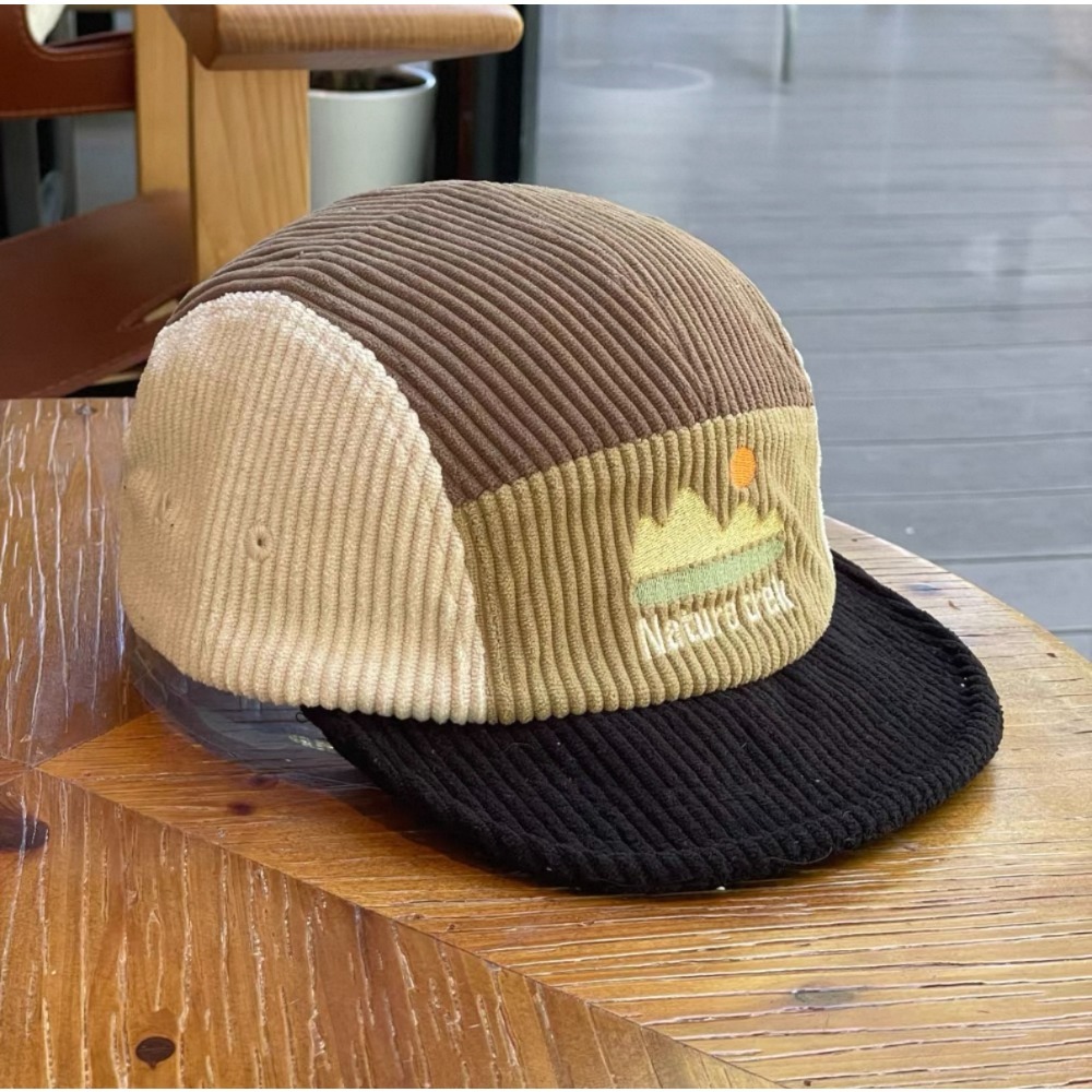 5 Panel Short Brim Cap for Men - Corduroy Cap 5 Panel ulasan dan harga