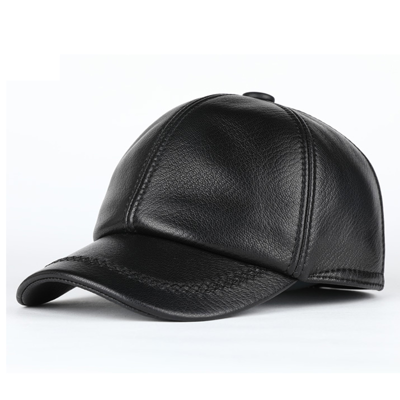 Adult New Genuine Leather Hat  - Baseball Cap Structured ulasan dan harga