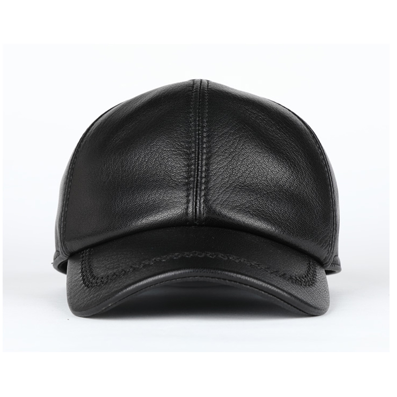 Adult New Genuine Leather Hat  - Baseball Cap Structured ulasan dan harga