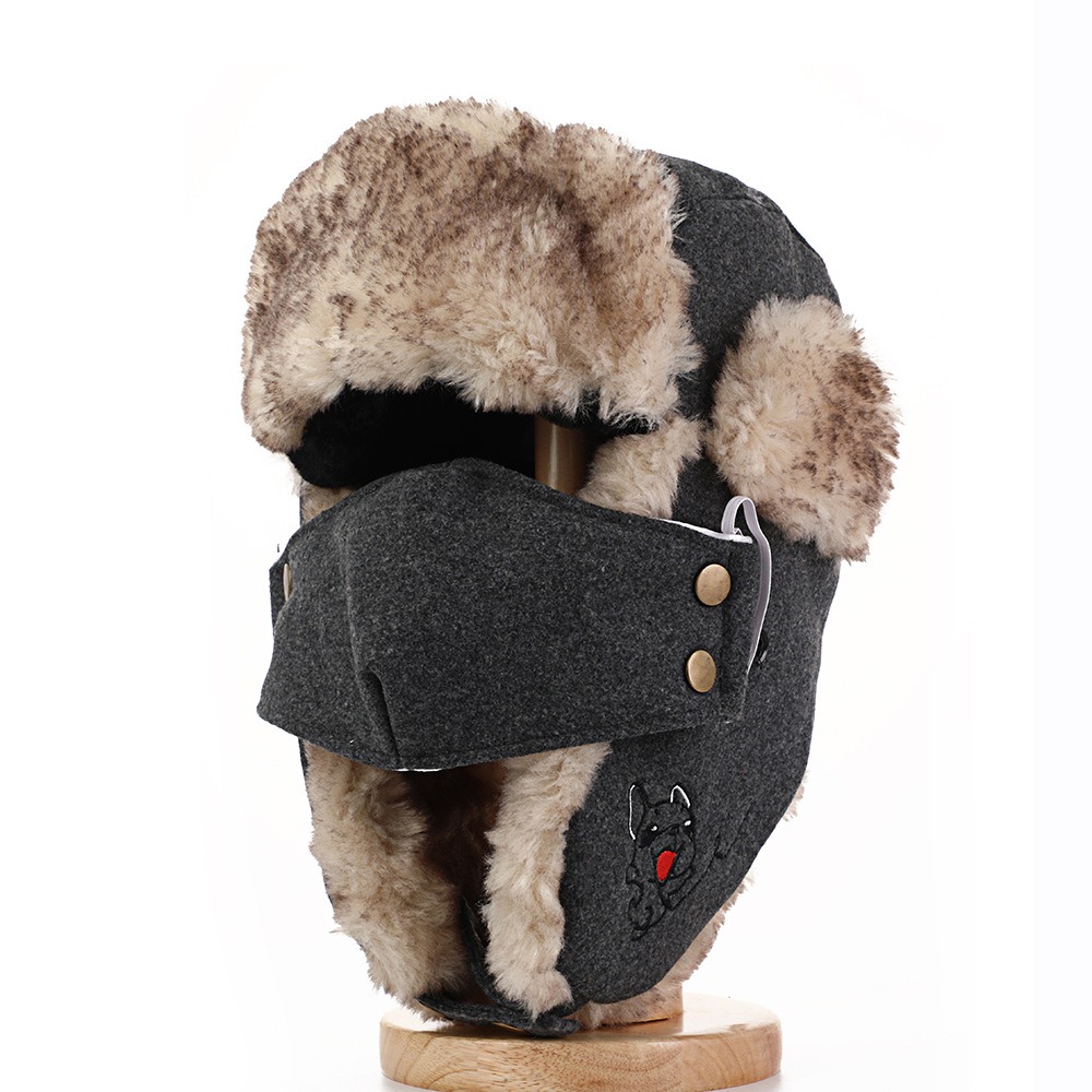 New Faux Fur Lining Trapper Ha - Trapper Hat Ear Flap ulasan dan harga