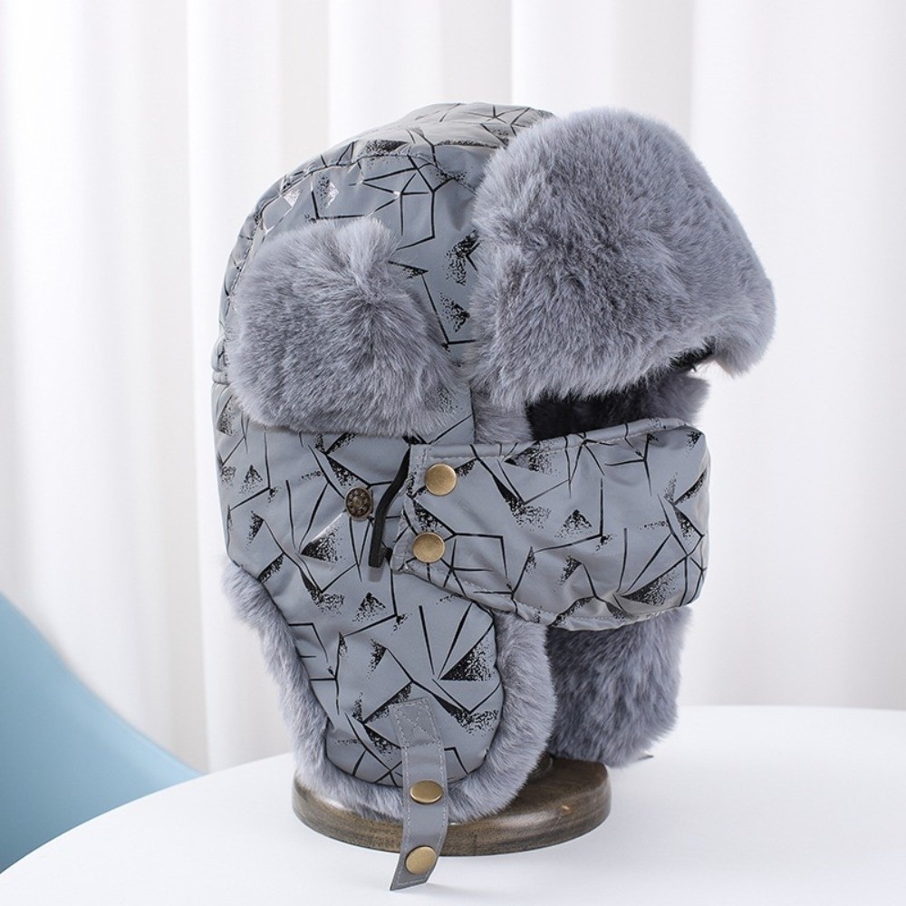 New Faux Fur Lining Warm Trapp - Trapper Hat Ear Flap ulasan dan harga