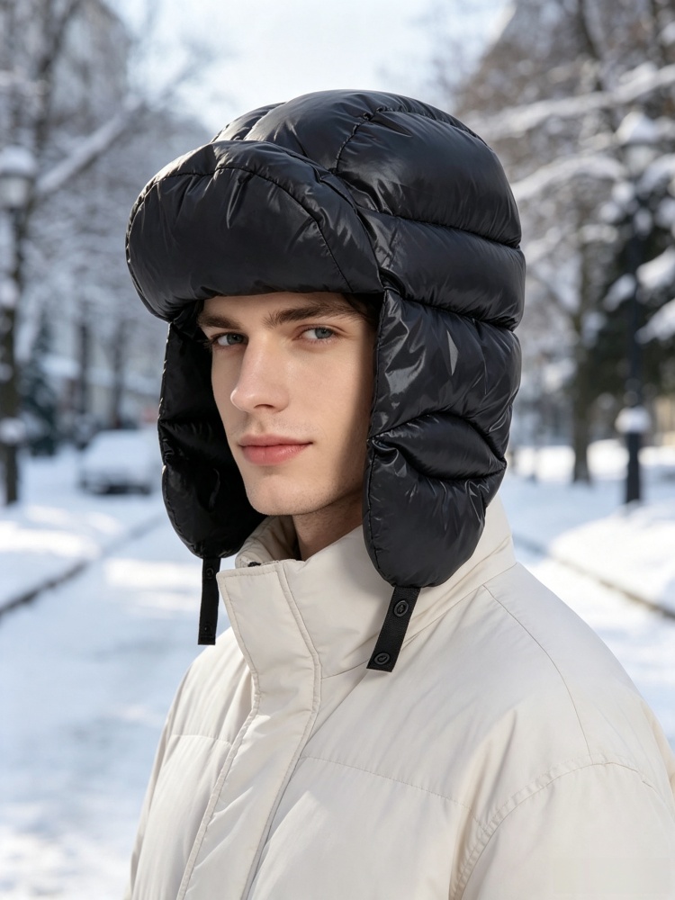 Winter Warm Down Ushanka Hat W - Trapper Hat Ear Flap ulasan dan harga