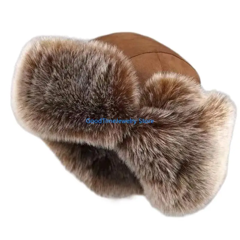 193D Furry Lined Trapper Hat w - Trapper Hat Ear Flap ulasan dan harga