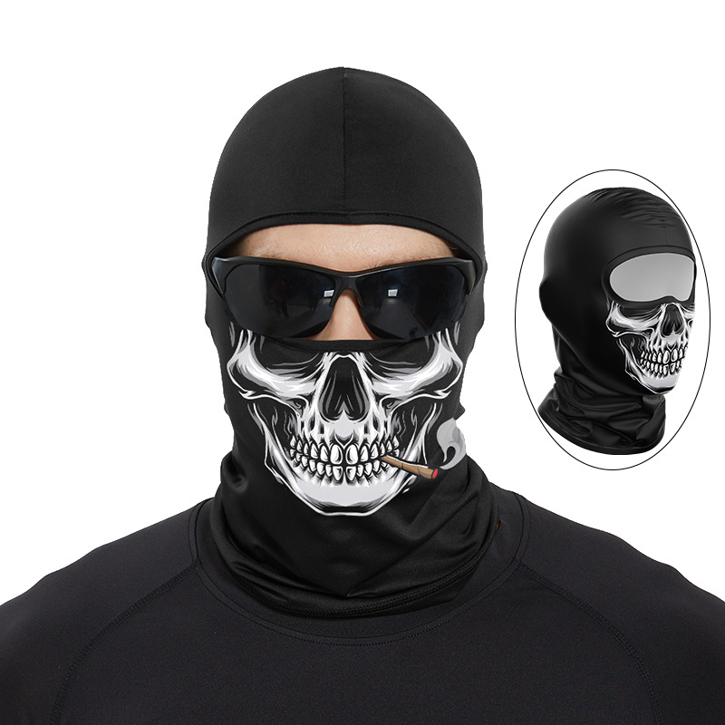 Funny Ape Mouth Skull Balaclav - Skull Cap Helmet Liner ulasan dan harga