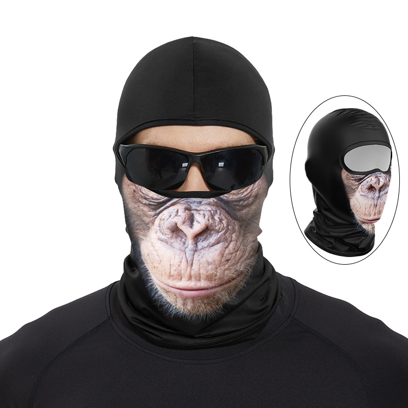 Funny Ape Mouth Skull Balaclav - Skull Cap Helmet Liner ulasan dan harga