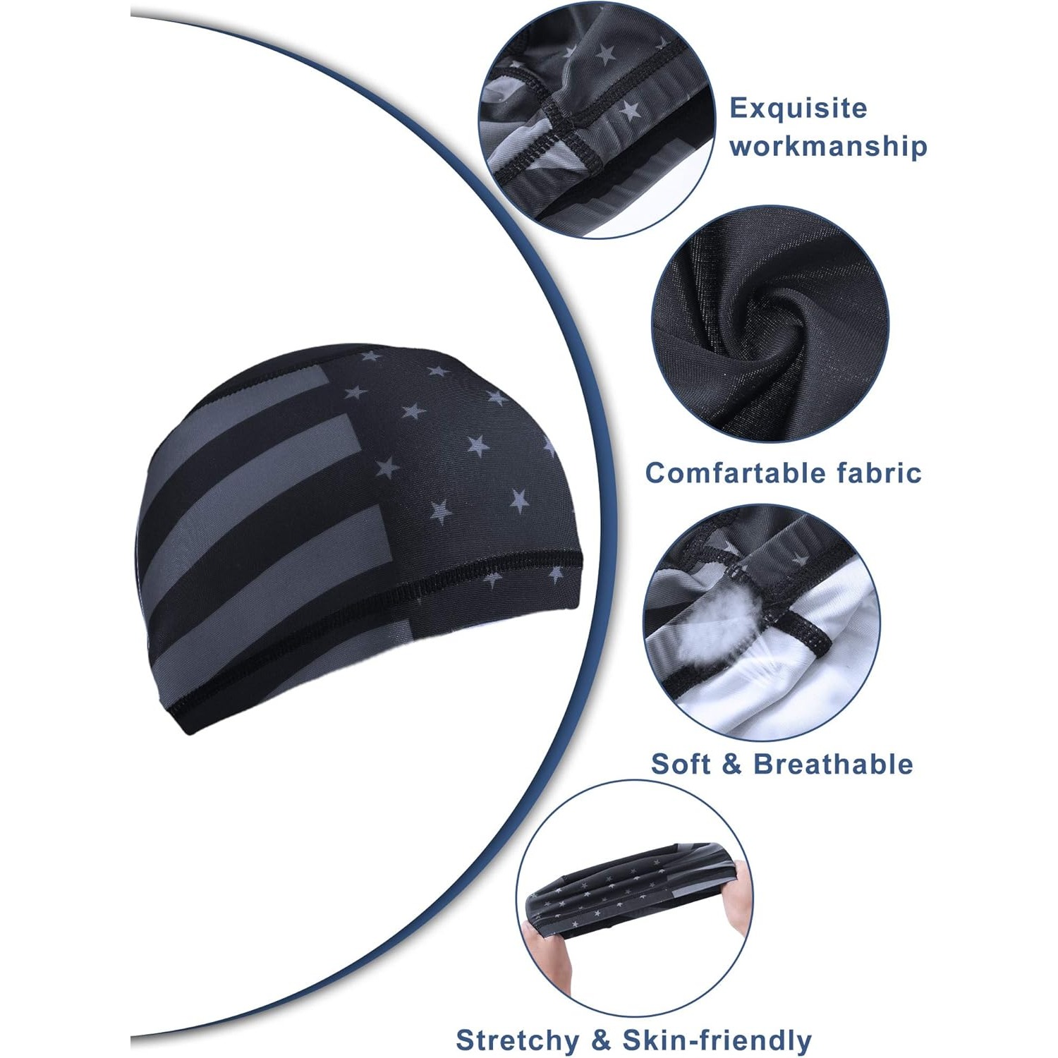 4x US Flag Skull Cap Helmet Li - Skull Cap Helmet Liner ulasan dan harga
