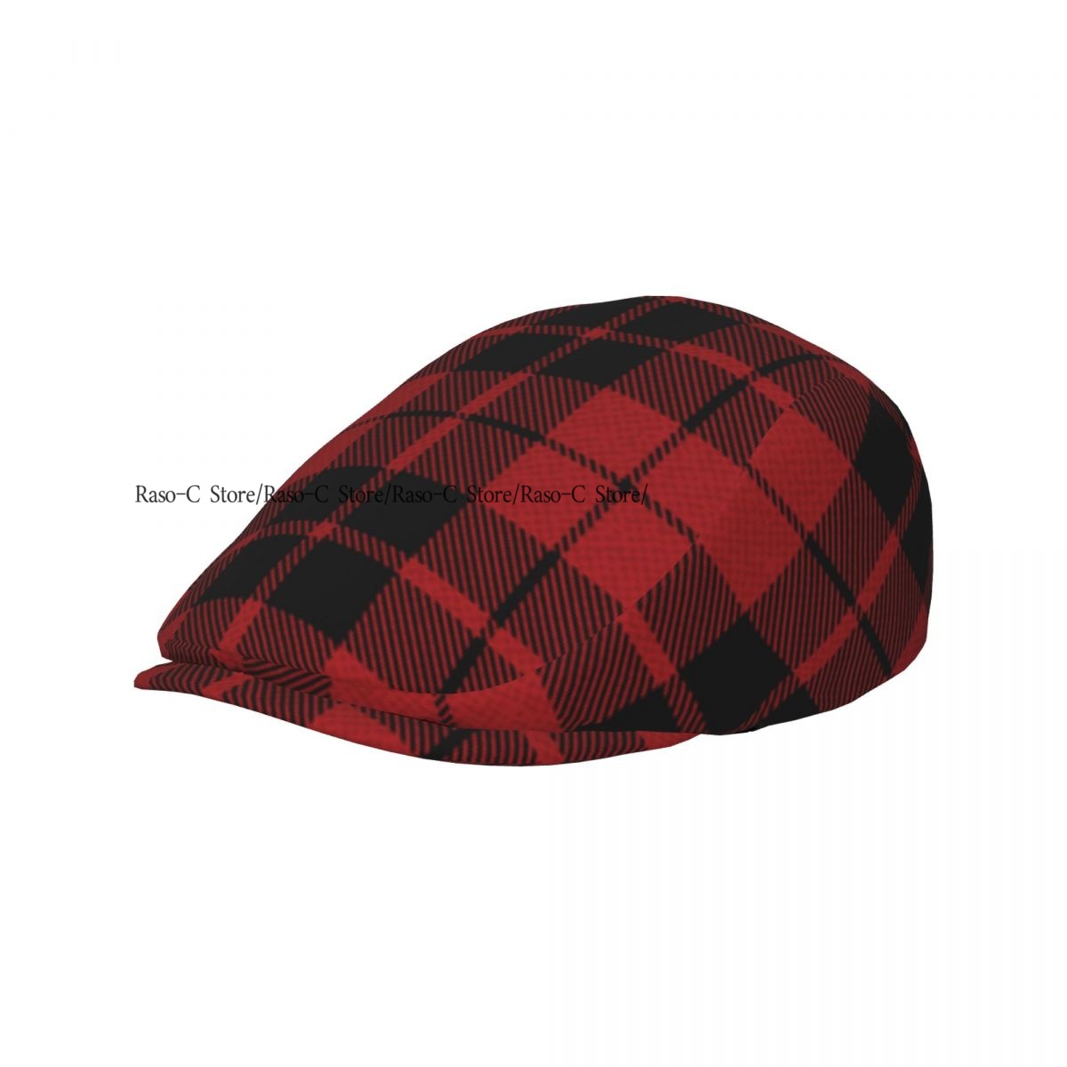 Adult Flat Cap Red Plaid Tarta - Newsboy Cap Ivy ulasan dan harga