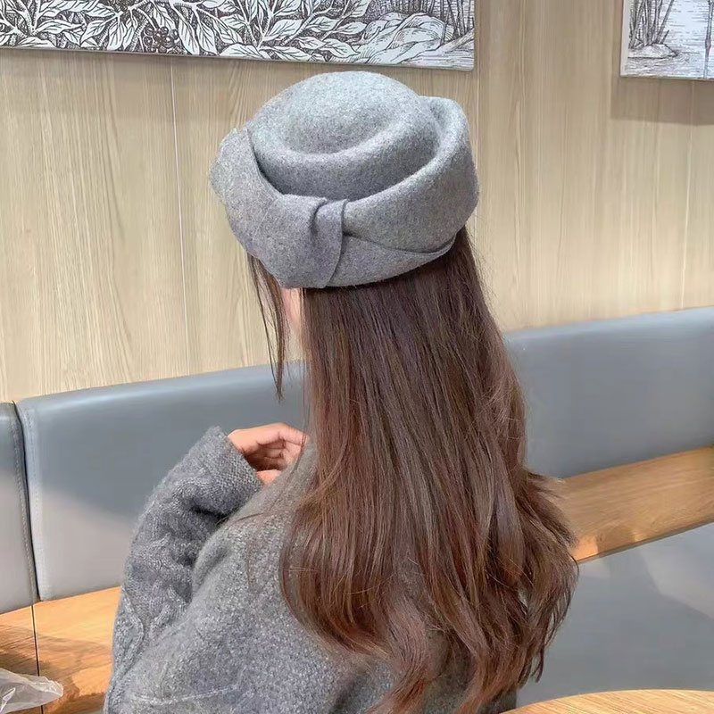 New Classic Wool Felt Beret Wo - Beret French Wool ulasan dan harga